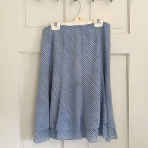 Elie Tahari blue swing skirt